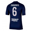 Paris Saint-Germain Illia Zabarnyi #6 Hjemmedrakt 2025-26 Kortermet
